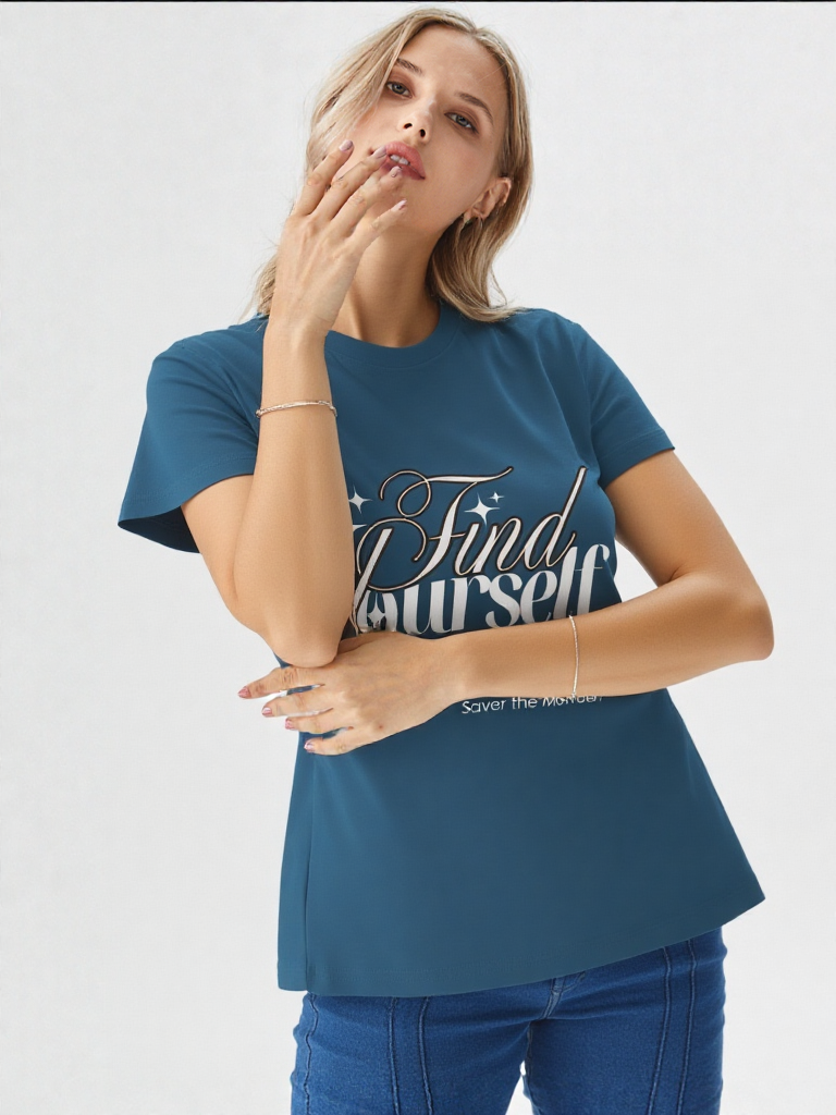 GenZudio “Find Yourself” Women’s Premium Graphic Tee