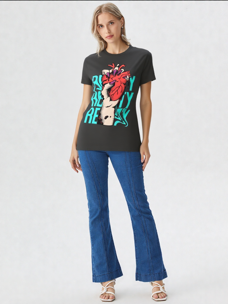 GenZudio “Reality Grip” Premium Women’s Graphic Tee