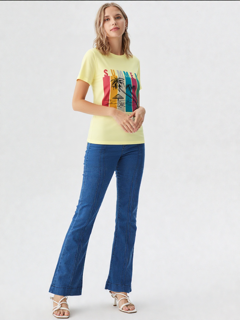 GenZudio “Summer Escape” Premium Women’s Graphic Tee