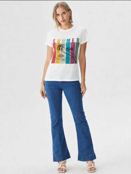 GenZudio “Summer Escape” Premium Women’s Graphic Tee