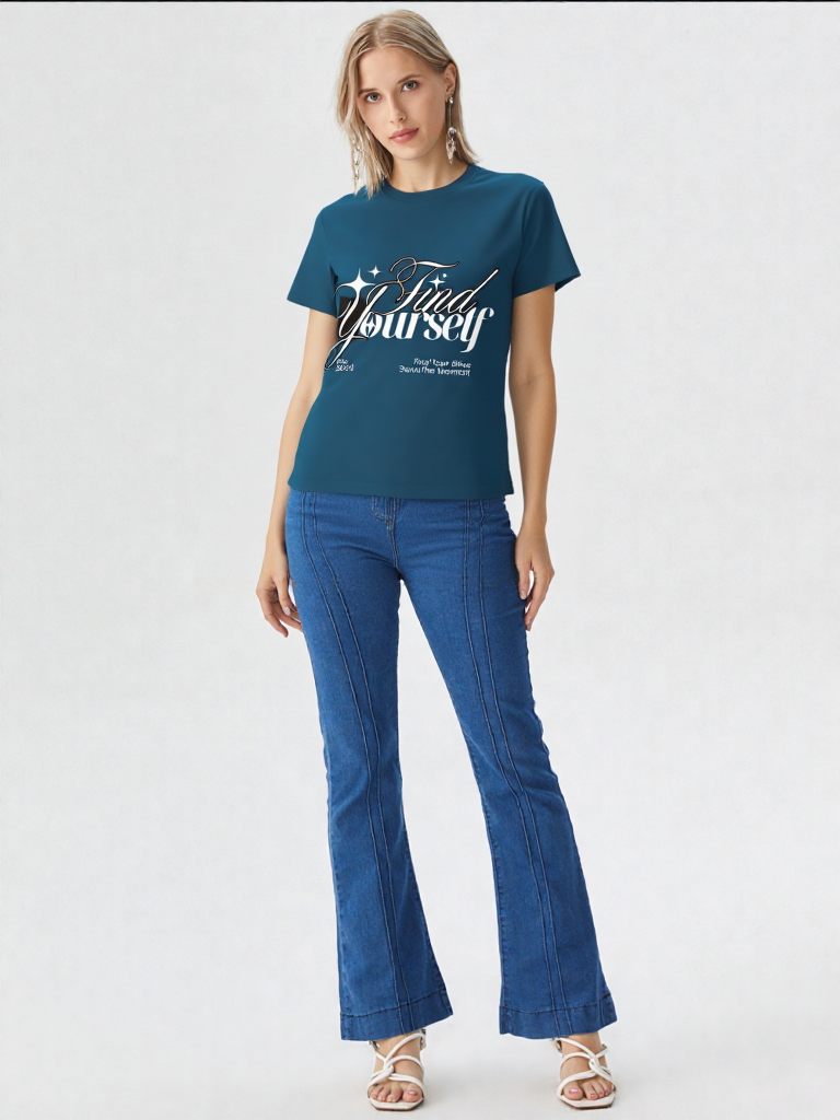 GenZudio “Find Yourself” Women’s Premium Graphic Tee