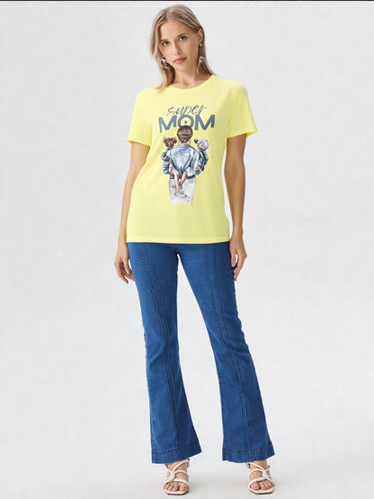 GenZudio “Super Mom” Premium Women’s Graphic Tee
