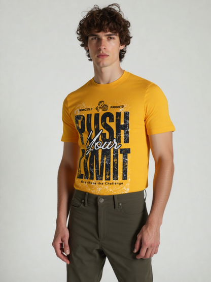 GenZudio Men’s Round Neck Motivational Graphic T-Shirt