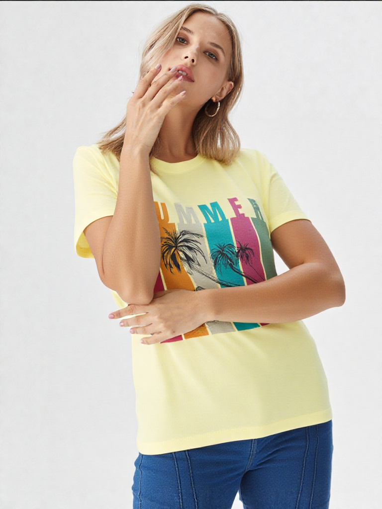 GenZudio “Summer Escape” Premium Women’s Graphic Tee