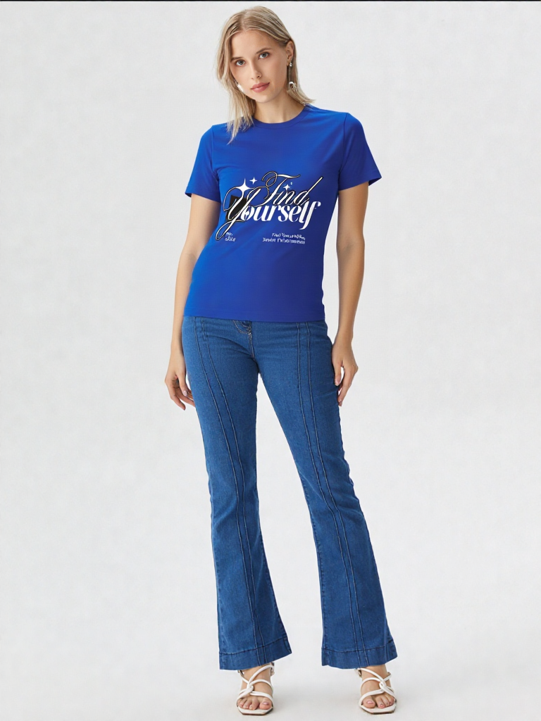 GenZudio “Find Yourself” Women’s Premium Graphic Tee
