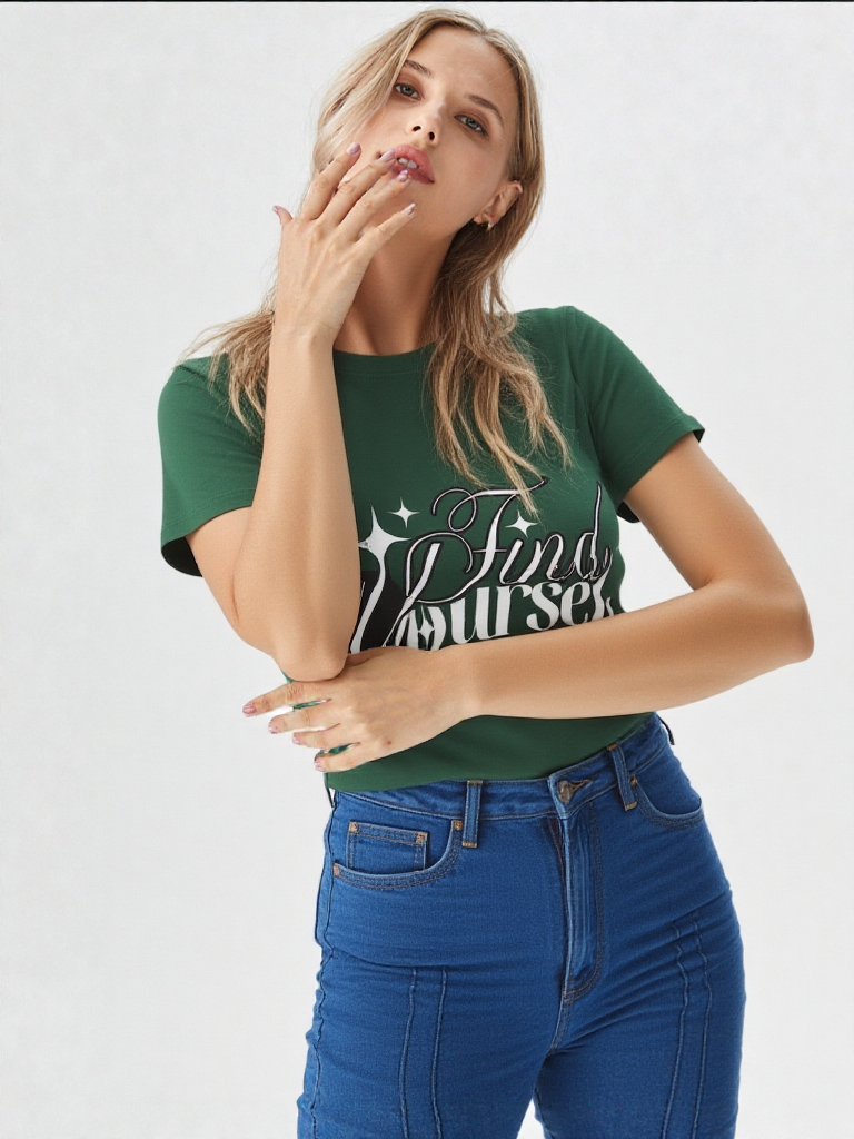 GenZudio “Find Yourself” Women’s Premium Graphic Tee