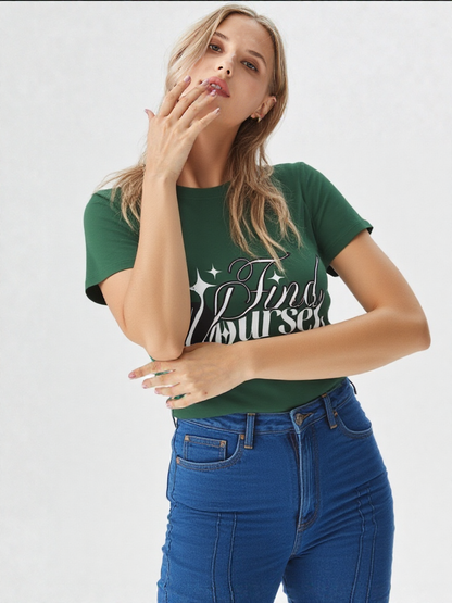 GenZudio “Find Yourself” Women’s Premium Graphic Tee