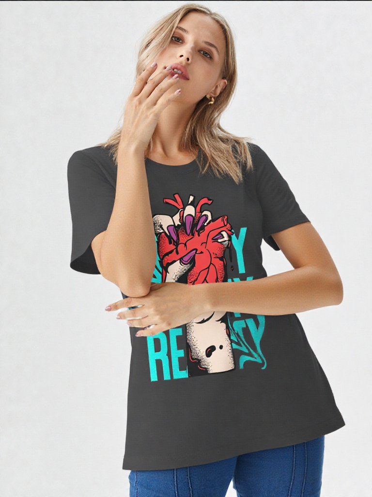 GenZudio “Reality Grip” Premium Women’s Graphic Tee