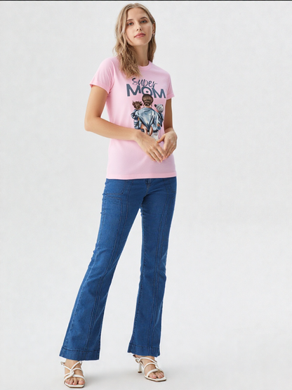 GenZudio “Super Mom” Premium Women’s Graphic Tee
