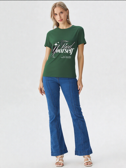 GenZudio “Find Yourself” Women’s Premium Graphic Tee