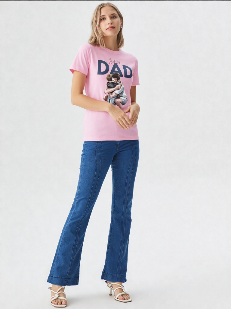 GenZudio “Super Dad” Premium Women’s Graphic Tee