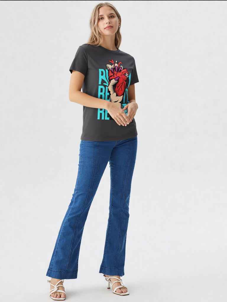 GenZudio “Reality Grip” Premium Women’s Graphic Tee