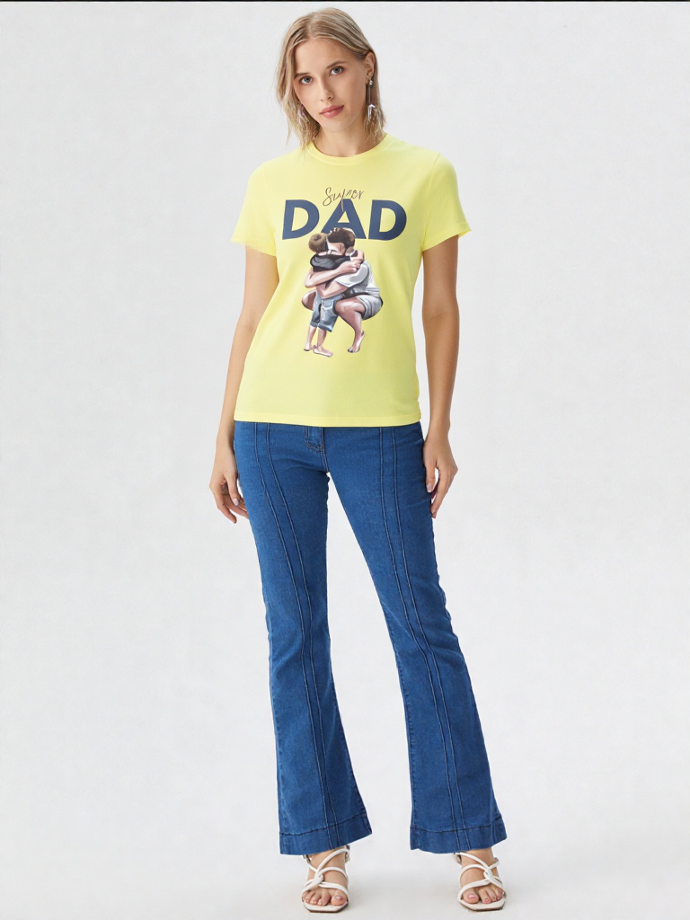 GenZudio “Super Dad” Premium Women’s Graphic Tee