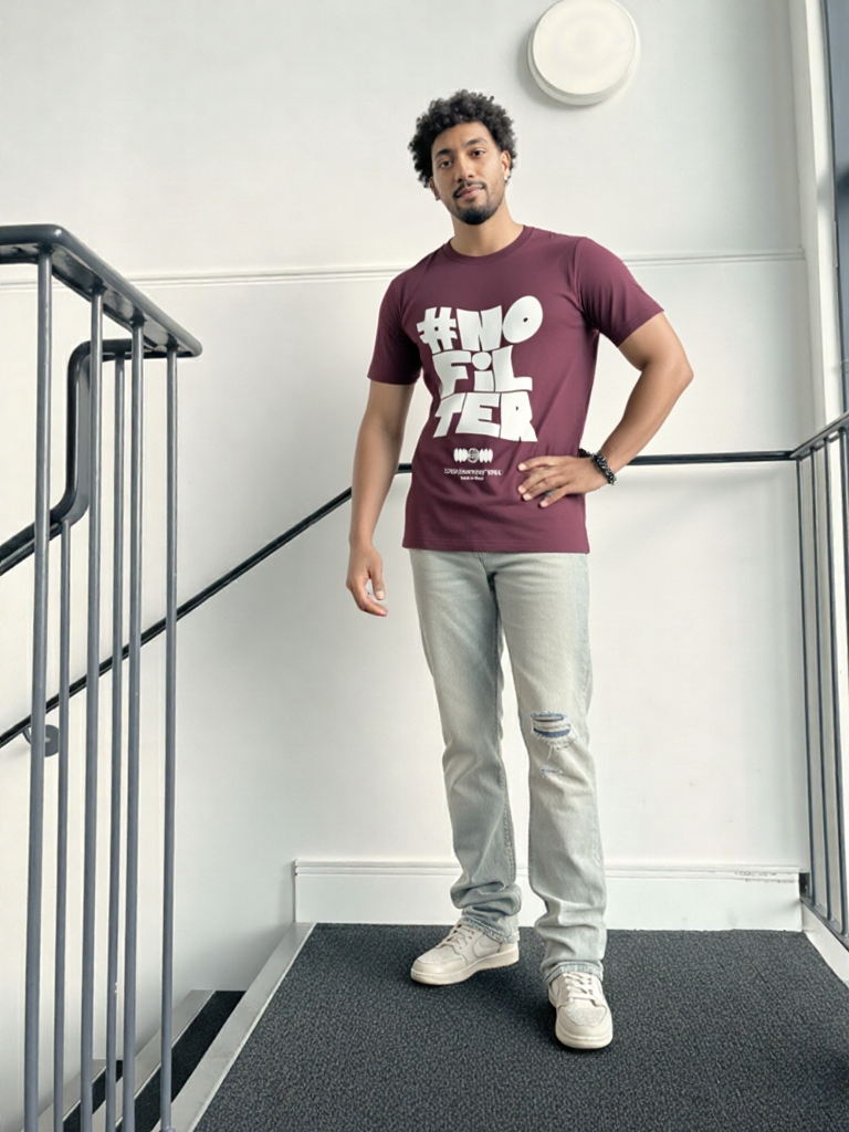 GenZudio Premium Men’s Round Neck Graphic T-Shirt