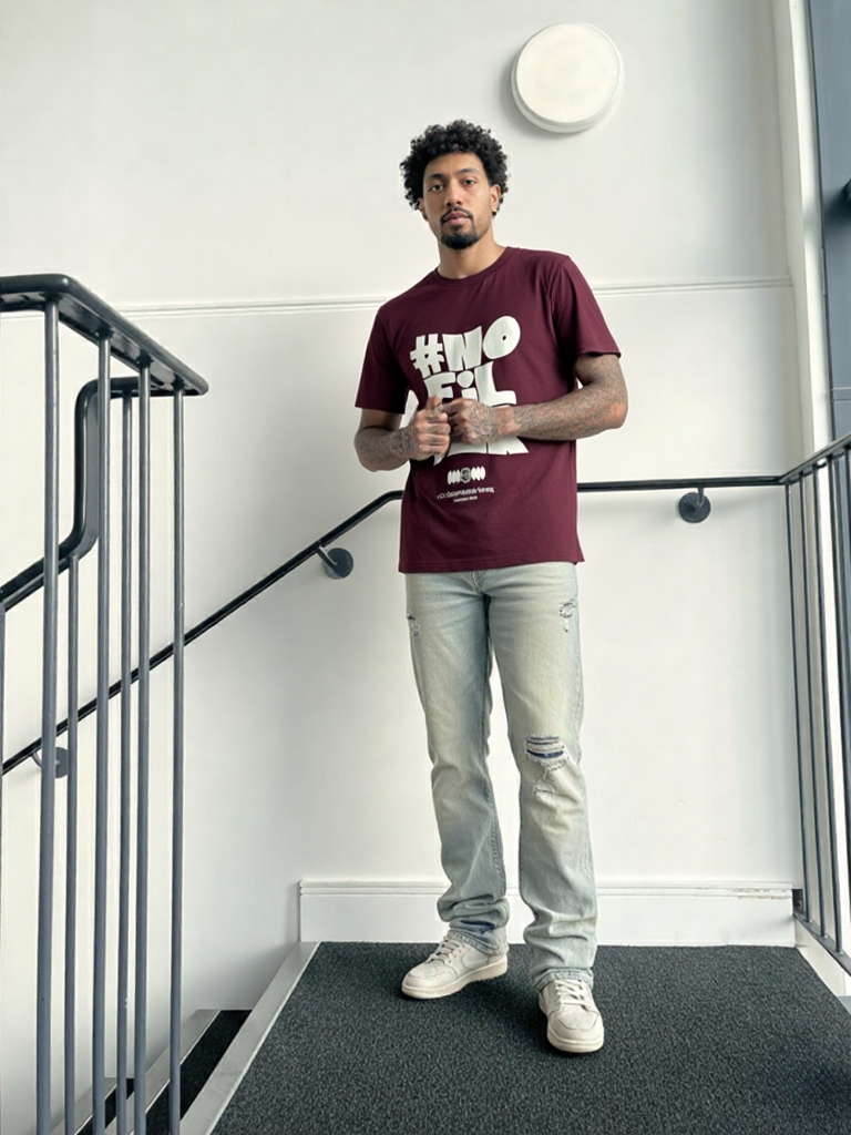 GenZudio Premium Men’s Round Neck Graphic T-Shirt