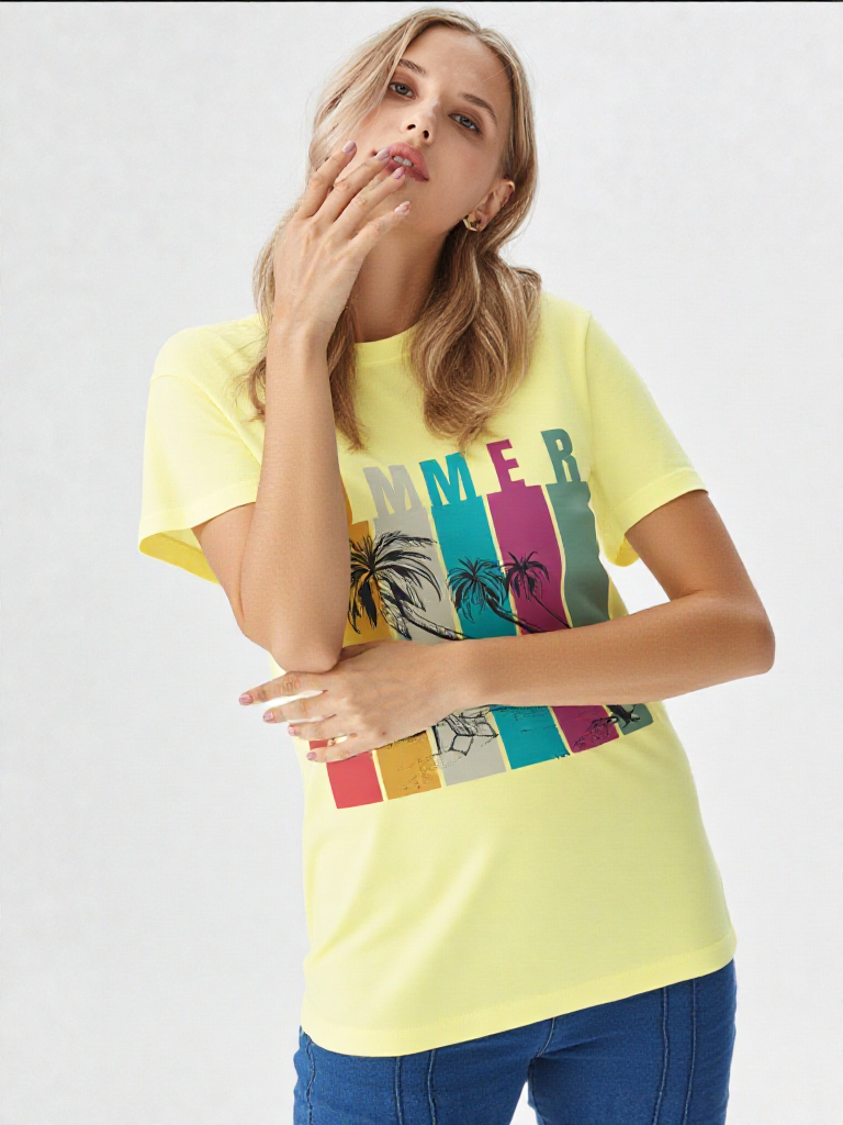 GenZudio “Summer Escape” Premium Women’s Graphic Tee