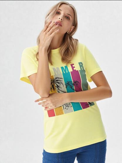 GenZudio “Summer Escape” Premium Women’s Graphic Tee