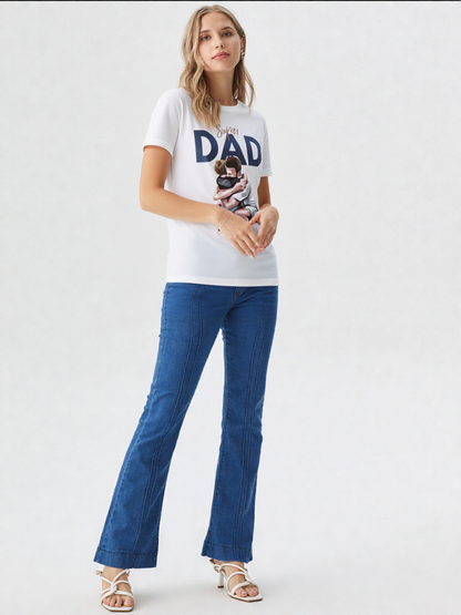 GenZudio “Super Dad” Premium Women’s Graphic Tee