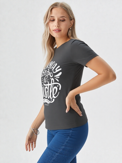 GenZudio “Everyday Is a Hustle” Premium Women’s Graphic Tee – Black