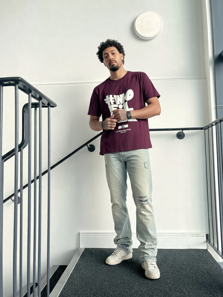 GenZudio Premium Men’s Round Neck Graphic T-Shirt