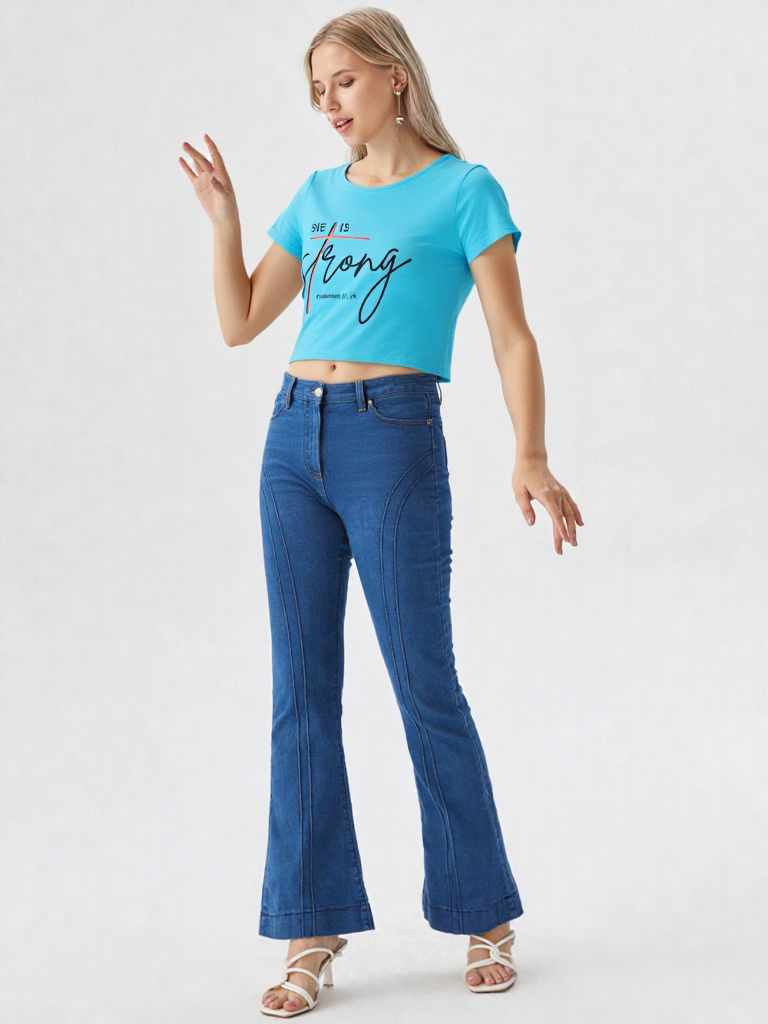 GenZudio “She Is Strong – Proverbs 31:25” Inspirational Women’s Crop Top